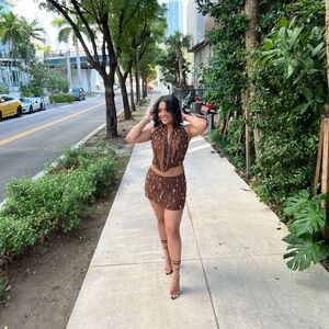 Brown Two-Piece Set - CUSTOM